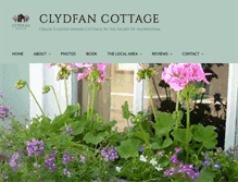 Tablet Screenshot of clydfan-cottage.co.uk